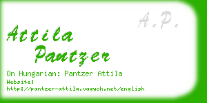 attila pantzer business card